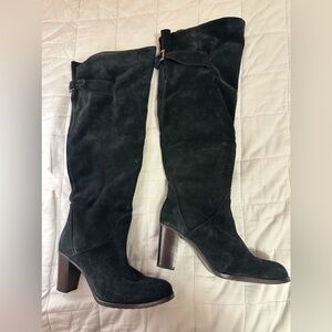 Ramona Knee Length Suede Boot. Size 37